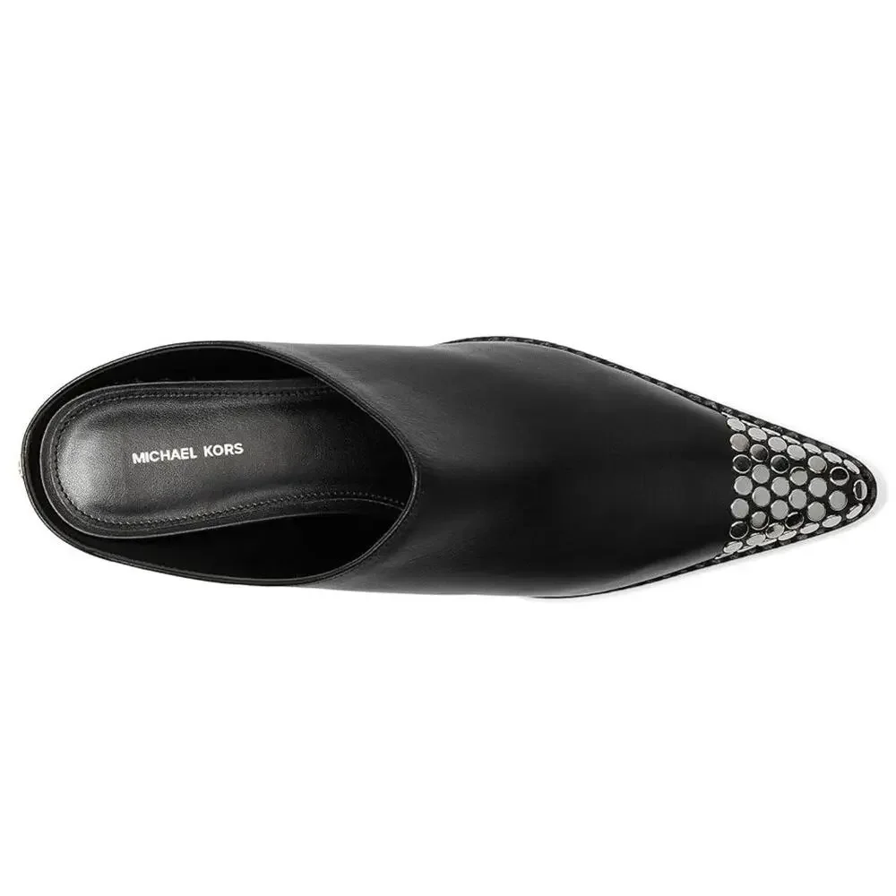 Michael Kors Nash Mule Women's US 8 M Black Leather Pointed Toe Slip On ZOGG3580